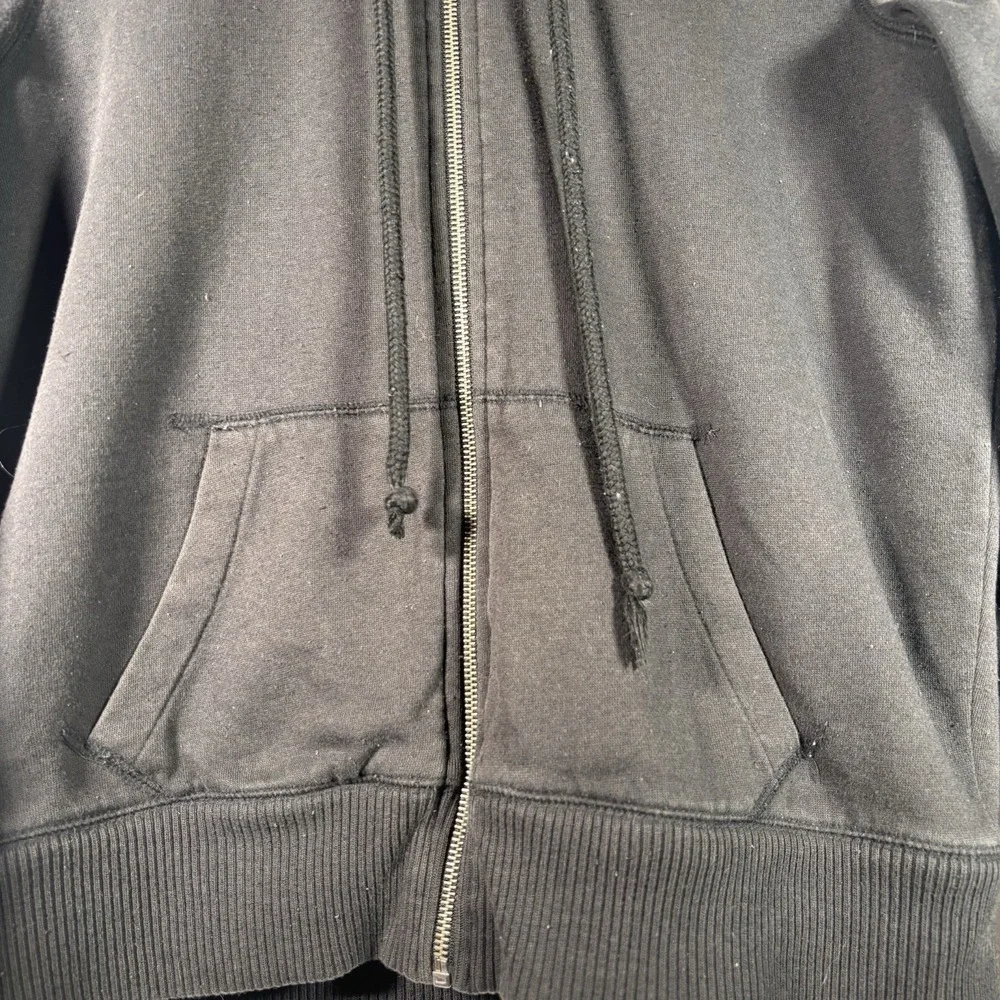 Victorias Secret PINK Y2K Hoodie Large Faux Fur Lined Bling Sequin Full Zip Read - Picture 10 of 11